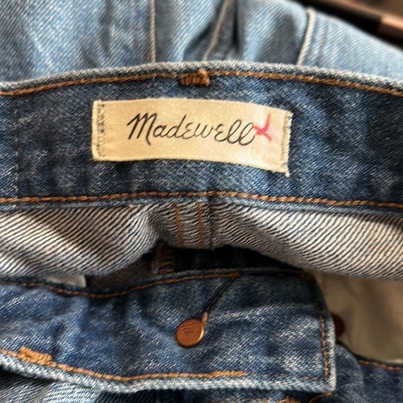 MADEWELL The Mom Jean High Waist Dark Wash Slouch Relaxed Sz 25 - Picture 10 of 13